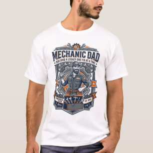 T-shirt Chemise de Mécanicien de la Fête des Pères Papa Dr
