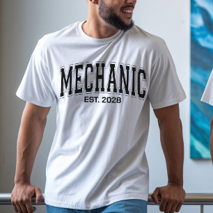T-shirt Chemise de Mécanicien pour Homme, Chemise Personna