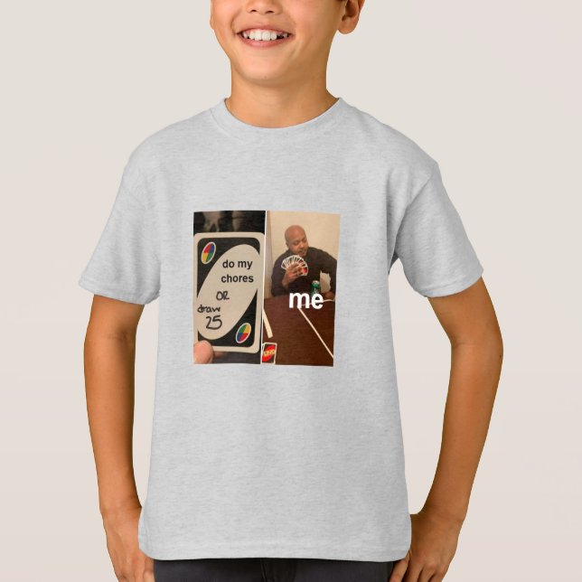 T-shirt chemise de mème amusante pour les enfants (Devant)