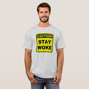 T-shirt Chemise de mème Attention Reste Éveillé