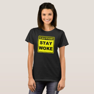 T-shirt Chemise de mème Attention Reste Réveillé