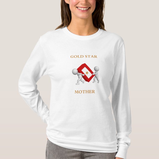 T-shirt Chemise de mère d'étoile d'or (Devant)