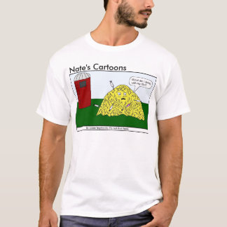 T-shirt Chemise de meule de foin des bandes dessinées de