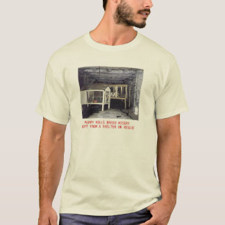 T-shirt Chemise de misère de race de moulins de chiot