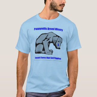 T-shirt Chemise de misère de race de moulins de chiot