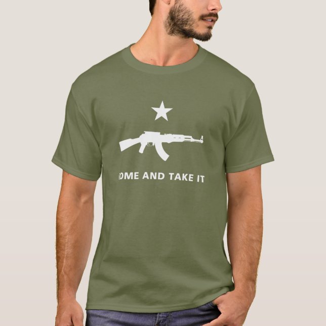 T-SHIRT CHEMISE DE MOLON LABE GONZALES AK-47 (Devant)