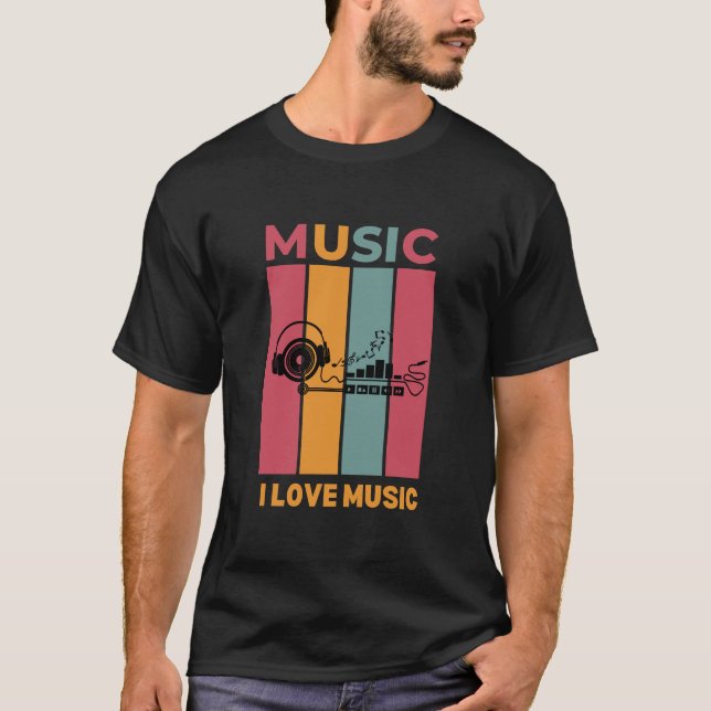T-shirt chemise de musique nouvelle (Devant)