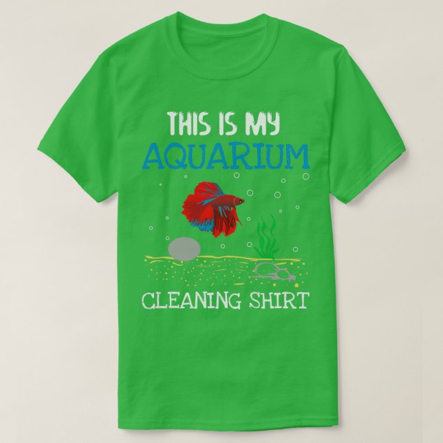 T-shirt Chemise de nettoyage d'aquarium (Design devant)