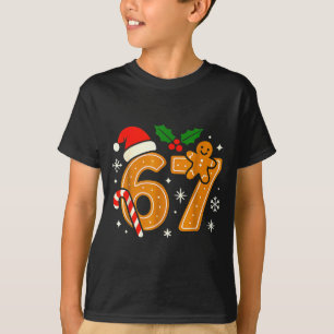 T-shirt Chemise de Noël 6 7 Meme 67 Six Sept Cookies Ging