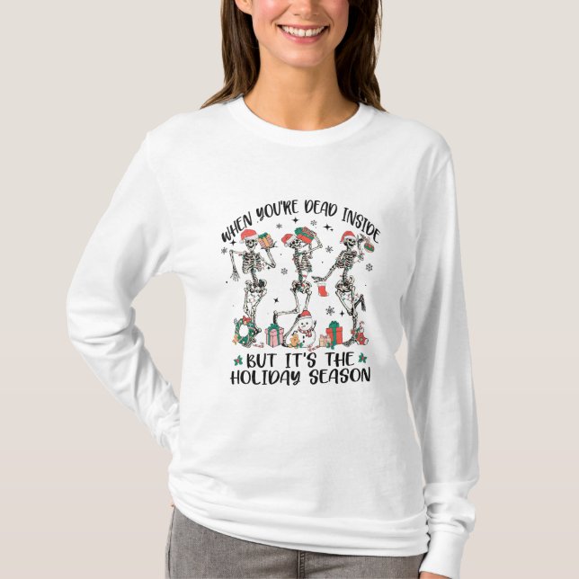 T-shirt Chemise de Noël amusante (Devant)