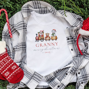 T-shirt Chemise de Noël de famille personnalisée Père Noël