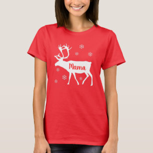 T-shirt Chemise de Noël de la maman des rennes