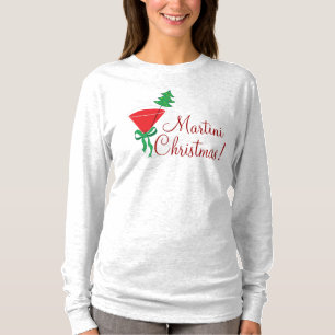 T-shirt Chemise de Noël de Martini de la femme