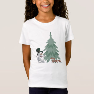 T-Shirt Chemise de Noël de Snowman pour enfants - Wonderla