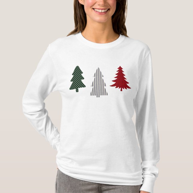 T-shirt Chemise de Noël du Pays (Devant)