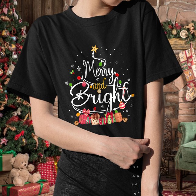 T-shirt Chemise de Noël familiale, Joyeuse et brillante (Créateur téléchargé)