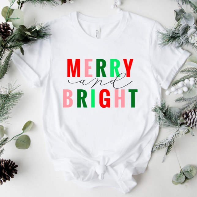 T-shirt Chemise de Noël Joyeuse et brillante (Créateur téléchargé)