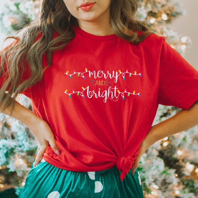 T-shirt Chemise de Noël Joyeuse et brillante des femmes ro (Créateur téléchargé)