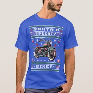 T-shirt Chemise de Noël laide de motard vilain