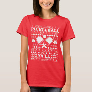 T-shirt Chemise de Noël Pickleball