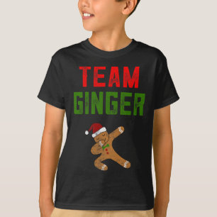 T-shirt Chemise de Noël pour enfants Équipe Gingembre Dabb
