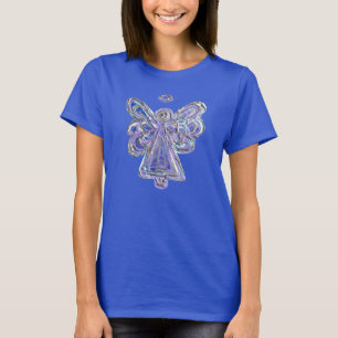 T-shirt Chemise de Noël Purple Guardian Angel Custom Art