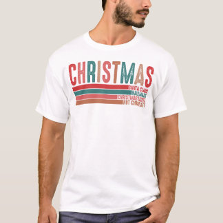 T-shirt Chemise de Noël Rétro