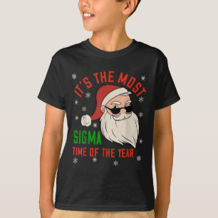 T-shirt Chemise de Noël Sigma Santa Sigma Adolescents Amus