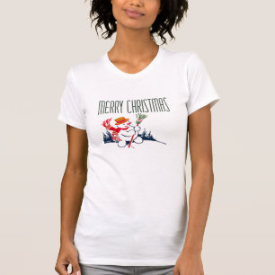 T-shirt Chemise de Noël vintage Snowman
