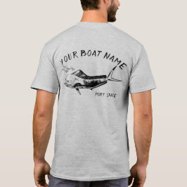 T-shirt Chemise de nom de bateau de Mahi