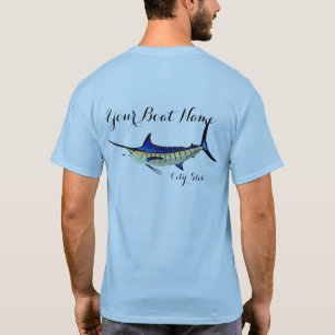 T-shirt Chemise de nom de bateau personnalisée avec un Mar