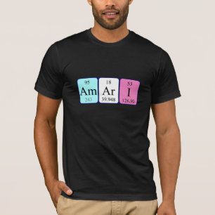 T-shirt Chemise de nom de table périodique Amari
