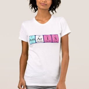 T-shirt Chemise de nom de table périodique Amaris