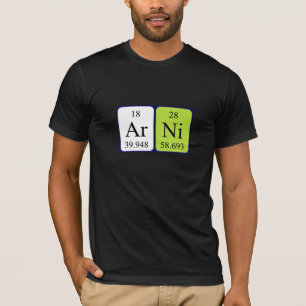 T-shirt Chemise de nom de table périodique Arni