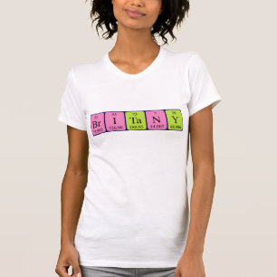 T-shirt Chemise de nom de table périodique bretonne