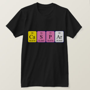 T-shirt Chemise de nom de table périodique Caspar