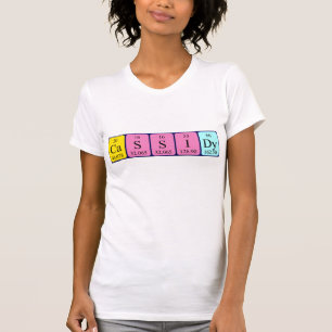 T-shirt Chemise de nom de table périodique Cassidy