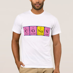 T-shirt Chemise de nom de table périodique Conal
