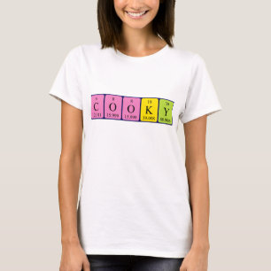 T-shirt Chemise de nom de table périodique Cooky