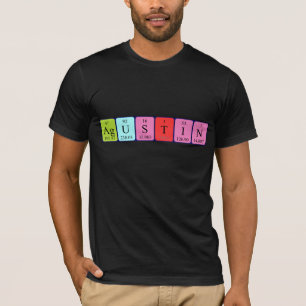 T-shirt Chemise de nom de table périodique d'Agustin