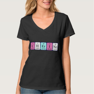 T-shirt Chemise de nom de table périodique de la cerise