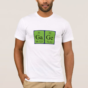 T-shirt Chemise de nom de table périodique de mesure