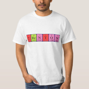 T-shirt Chemise de nom de table périodique de Trenton