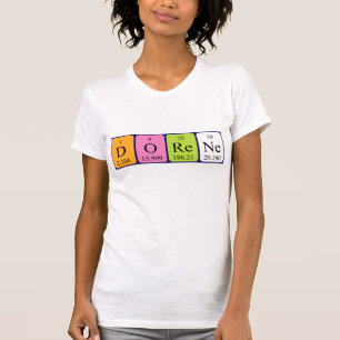 T-shirt Chemise de nom de table périodique Dorene