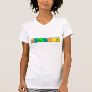 T-shirt Chemise de nom de table périodique Dorentina