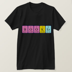 T-shirt Chemise de nom de table périodique du réservateur