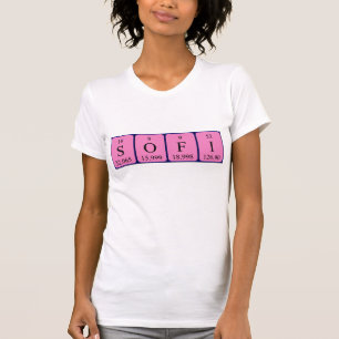 T-shirt Chemise de nom de table périodique du sofi
