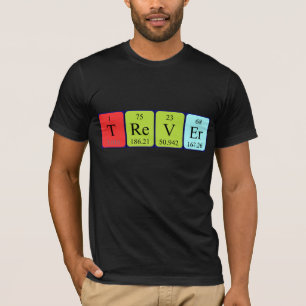 T-shirt Chemise de nom de table périodique du treuil