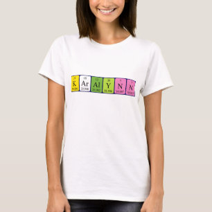 T-shirt Chemise de nom de table périodique Karalynn
