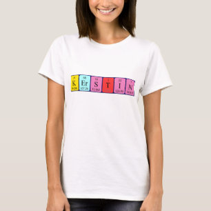 T-shirt Chemise de nom de table périodique Kerstin